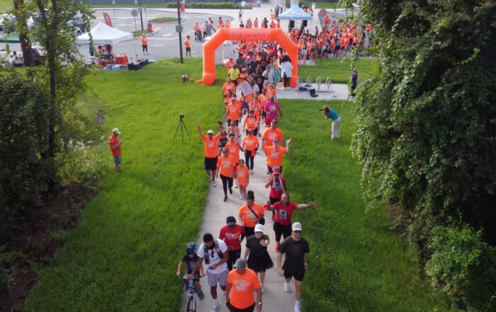 Bird's eye view of the event