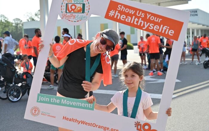 Healthy Selfie 5K Frame with participants
